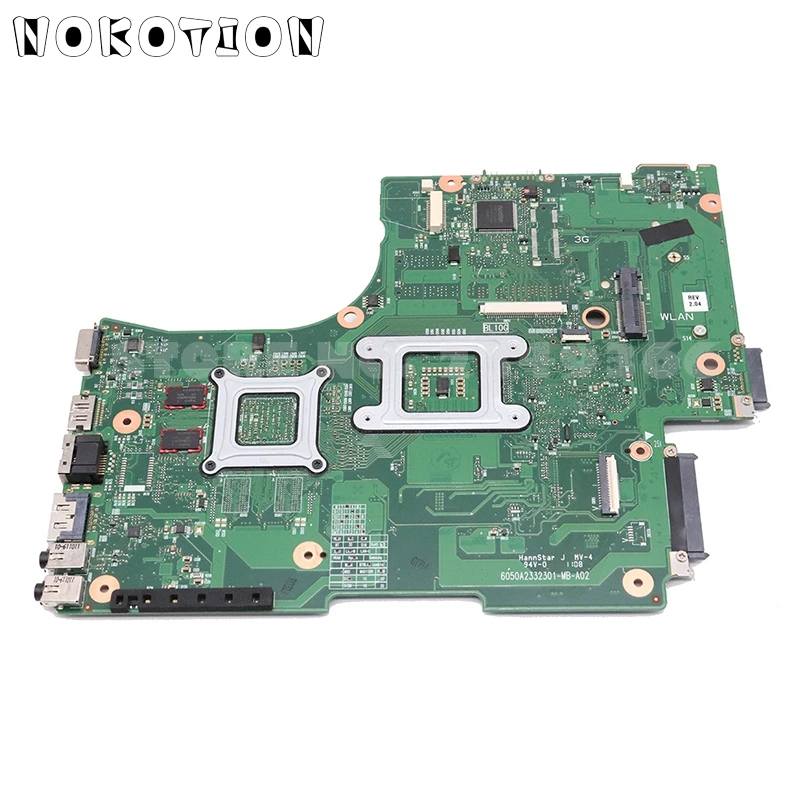 NOKOTION V000218030 V000218130 V000218140 для Toshiba Satellite L650 L655 Материнская плата ноутбука HM55 DDR3 HD4500 Процессор