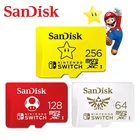 SanDisk карта памяти 128 Гб 64 Гб 256 ГБ Micro SD карта новый стиль для Nintendo Switch microsd TF карта SDXC UHS-I карта расширения игры