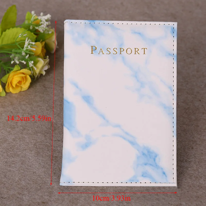 

Colorful Marble Pattern Passport Cover Women Travel Wallet Credit Card Holder Case Waterproof PU Passport Holder Covers Case