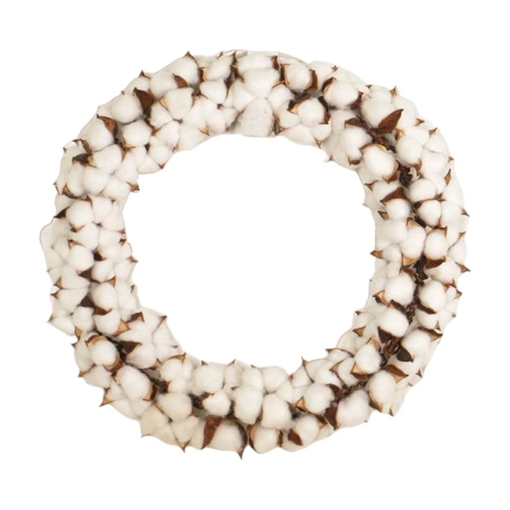 

Front Door Cotton Wreath Wreath Window Farmhouse Wall Indoor Outdoor