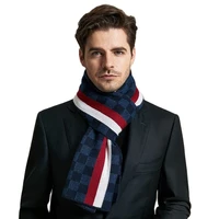 mens cashmere scarf business travel must have scarf plaid autumn winter 2021 fashion warm party gift mens neck shawl