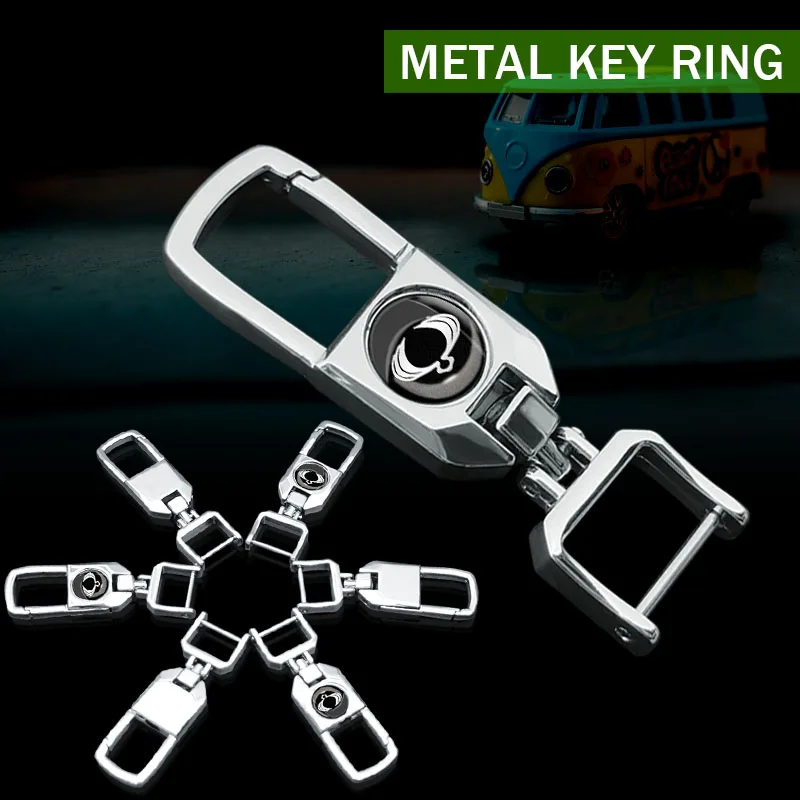 

1pcs Car Metal Keychain Creative Key Holder Keyring for SsangYong Actyon Turismo Rodius Rexton Korando Kyron Auto Accessories