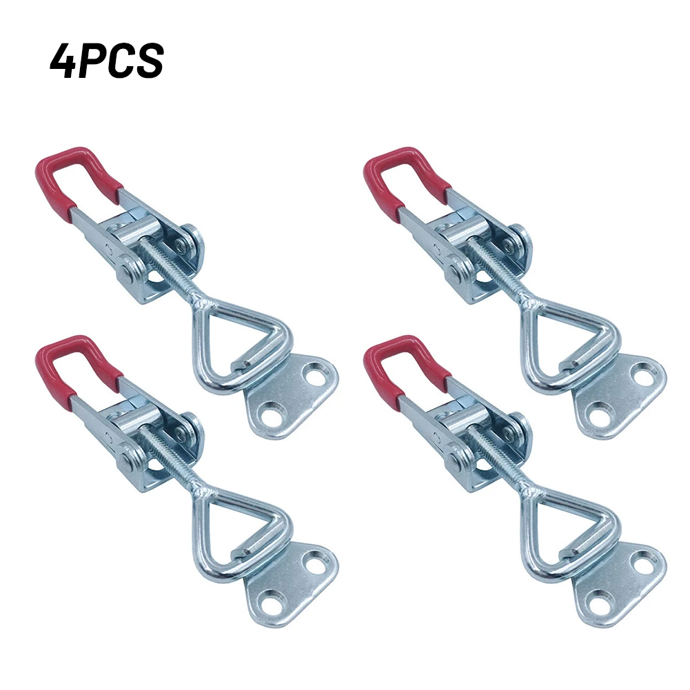 

4 Pcs Toggle Clamp Clips Metal Quick Release Ajustable Hand Tool W/ Holding Capacity Household Tool Accessories