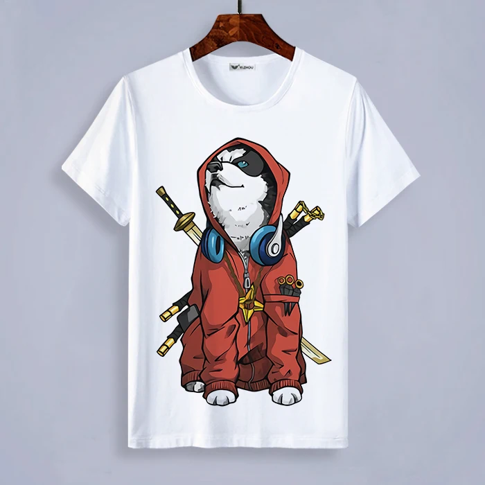 Футболка с Хаски Кошка Косплей Shiba Лисья Секретная служба (Inu узор II Ha популярная