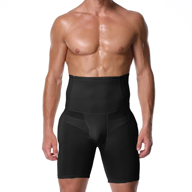 Трусы-боксеры с эффектом пуш-ап высокой талией для фитнеса утягивающие живот