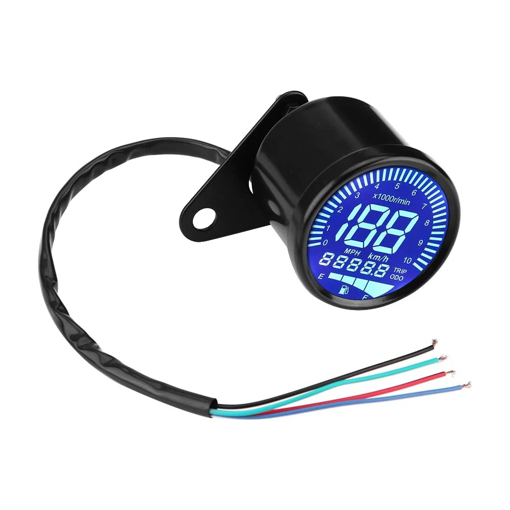 

Motorcycle Speedometer LCD Digital Odometer Dashboard Meter Digital Backlight Odometer Motorcycle Universal LED LCD Speedometer