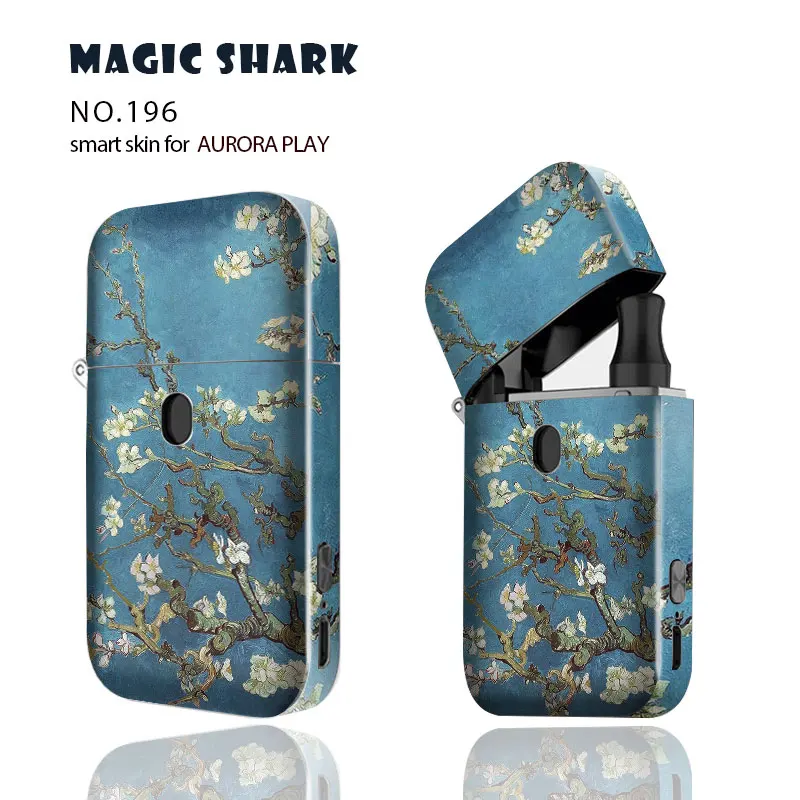 

Magic Shark Shattered Glass Simpson Flower Plum Blossom Stereo 2.5D Wrap Film Skin Case Sticker for AURORA PLAY