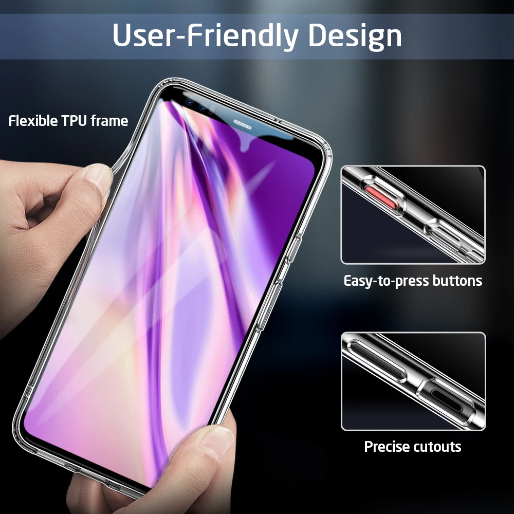 ESR чехол из закаленного стекла для Google Pixel 4 XL Mimic 9H бампер прозрачный противоударный чехол для Google Pixel4 4XL