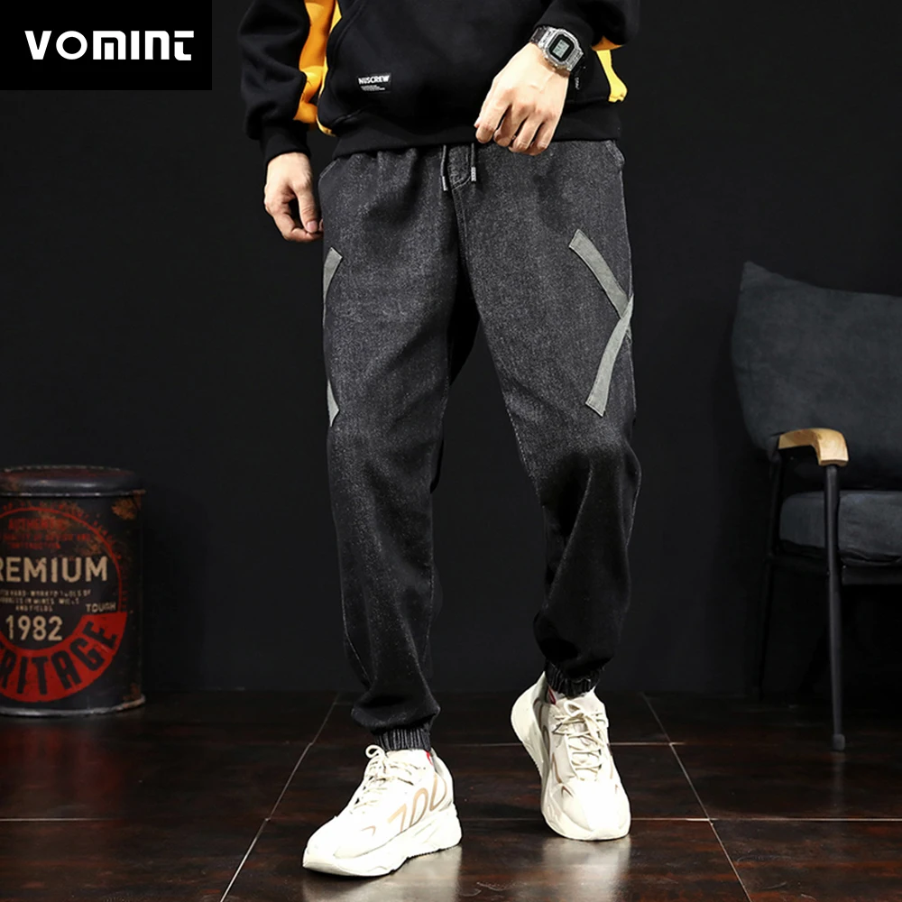 VOMINT хип-хоп брюки мужские свободные джоггеры с принтом уличная одежда шаровары