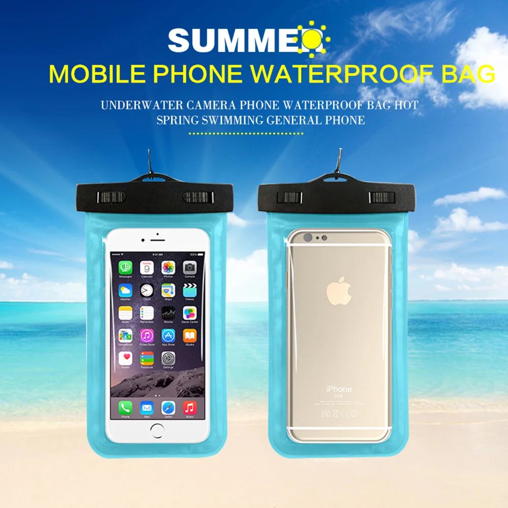 For Swimming Universal 4.8&quot-6.0&quot Waterproof Phone Bags Pouch for iPhone 6 7 plus Case Dry Cover Cases Xiaomi Samsung | Мобильные