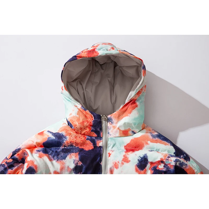 Двухсторонняя одежда парка мужская зимняя куртка толстая с капюшоном Мужское