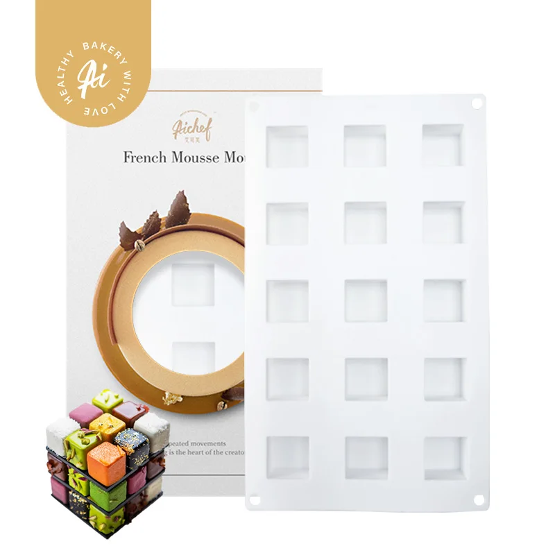 Aichef куб мусс силиконовая форма торт набор с инструменты для выпечки| |