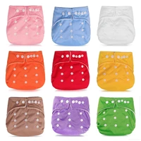 6pcs washable eco friendly adjustable cloth diaper baby diapers soft covers infant washable nappies baby daipers reusable