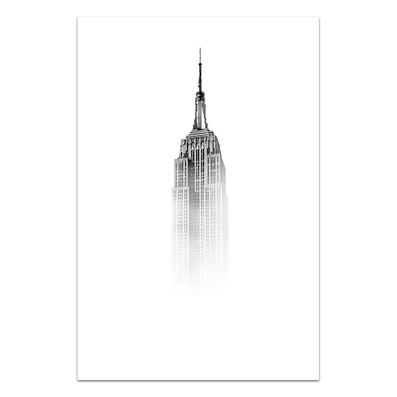 

Black and White Wall Art Pictures New York City Canvas Prints Statue of Liberty Posters Living Room Decoration Wall Decor