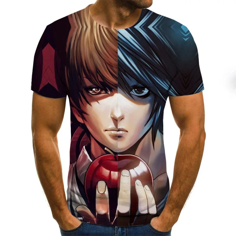 Летняя мужская футболка с 3D-принтом из японского аниме Драконий жемчуг модная
