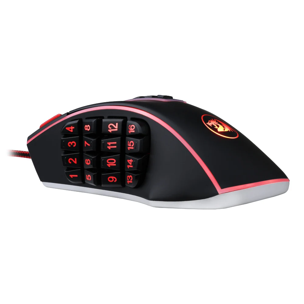 Игровая мышь Redragon 24000 DPI с 24 кнопками эргономичный дизайн для настольного