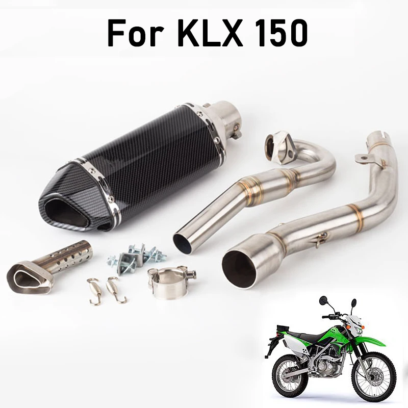 Выхлопные насадки для KLX150 глушитель лазерной маркировки DB Killer Escape Moto Kawasaki KLX 150BF