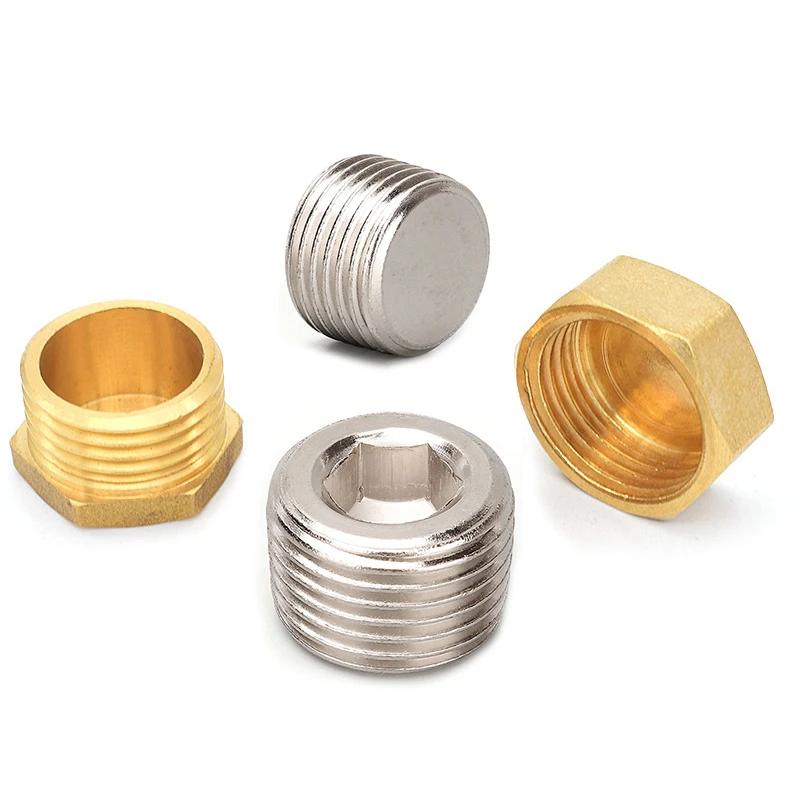 

Copper 1/8" 1/4" 3/8" 1/2" 3/4" Male Thread Brass Pipe Hex Head End Cap Plug Fitting Coupler Connector Adapter Copper 1/8" 1/4"