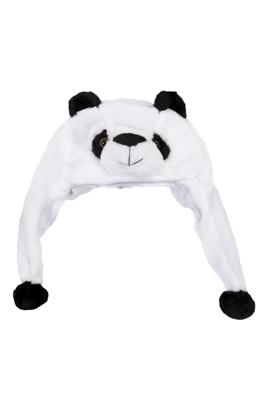 Childrens Animal Hat With Scarf Faux Fur Kids Winter Cool Gift - Panda | Аксессуары для одежды