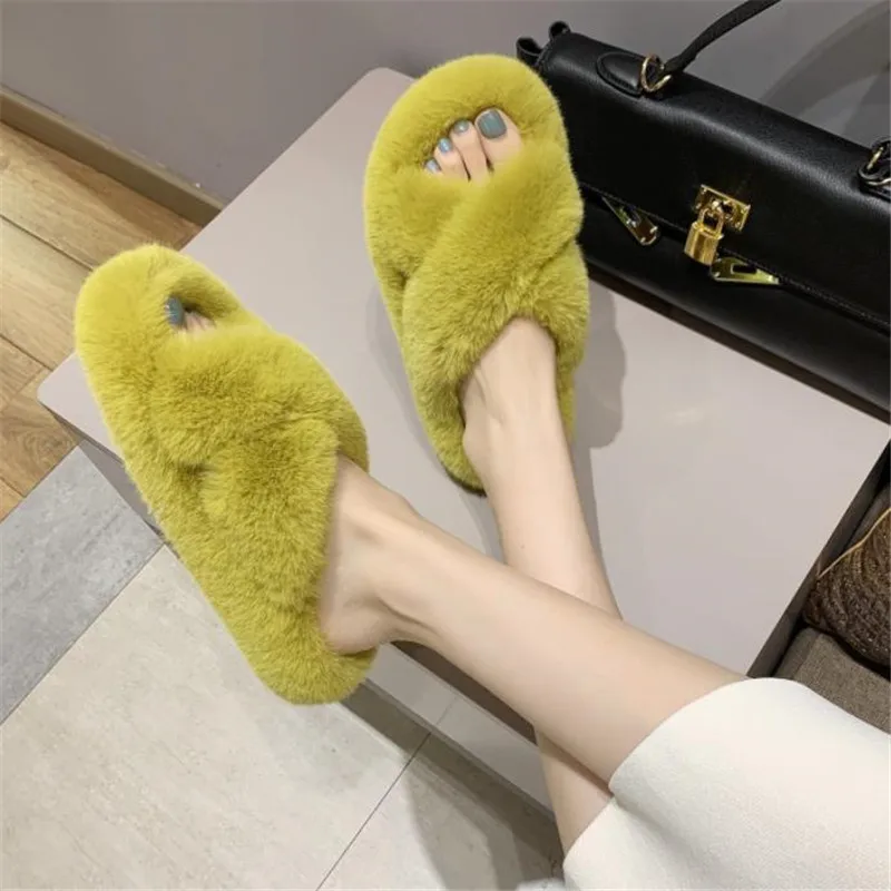 New net Red Cross plush slippers in autumn and winter 2020 | Обувь