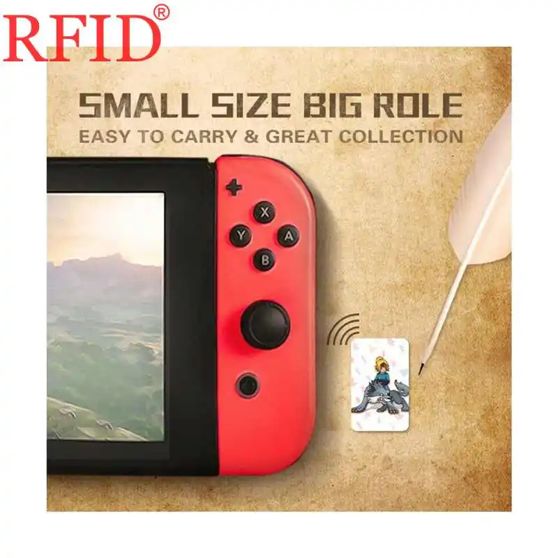 10 комплектов 24 шт. в комплекте карты NFC Mini Zelda TLOZ BOTW WOLF LINK для NS Switch WIIU бирки из ПВХ