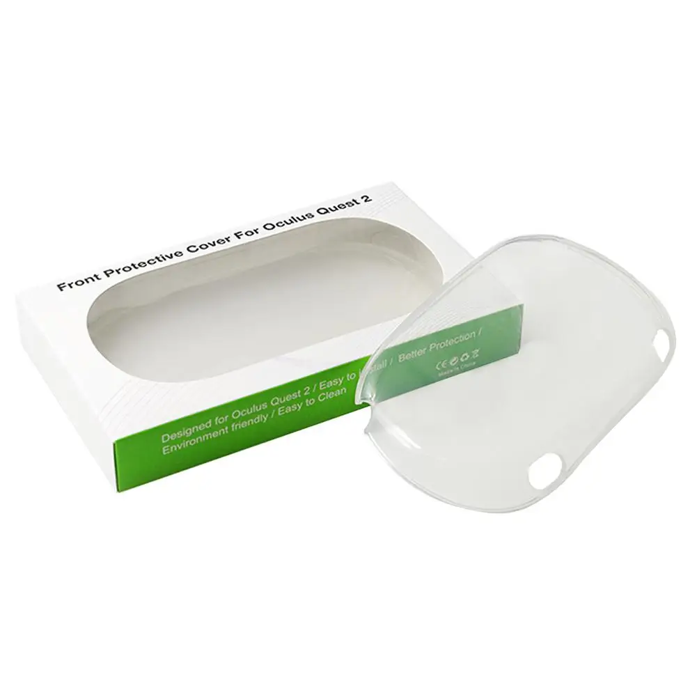 

VR Headset Protective Case For Oculus Quest 2 Dustproof Transparent VR Headset Front Cover Anti-scratch PE Sleeve Accessories