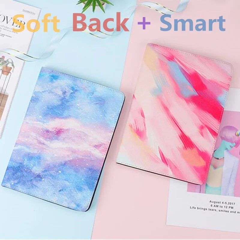

Pu Leather Thin Marble Case for Apple ipad 10.5 pro case 2017 Smart Stand Cover For ipad pro case 10.5 '' Air 3 2019 Case Funda