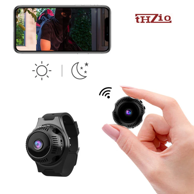 

Мини-камера THzio HD 1080p с инфракрасным ночным видением, Wi-Fi, IP-камера, видеорегистратор с датчиком движения, карманная микро-камера pk sq11 sq13