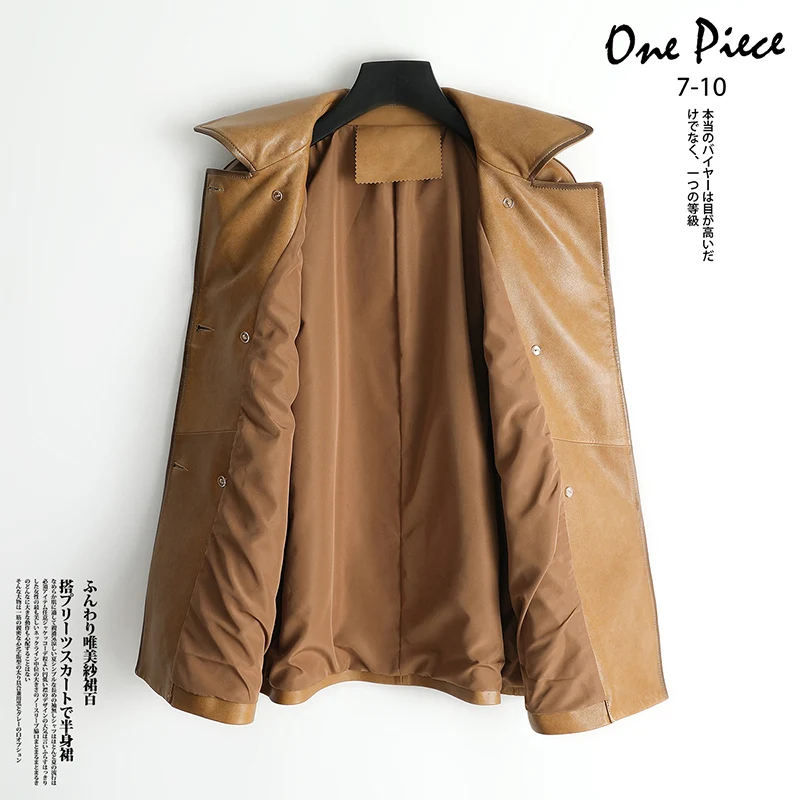 Genuine Leather Jacket Women Korean 100% Sheepkin Coat Spring Autumn Women's Jackets High Quality Leren Jas Dames KJ3407 | Женская