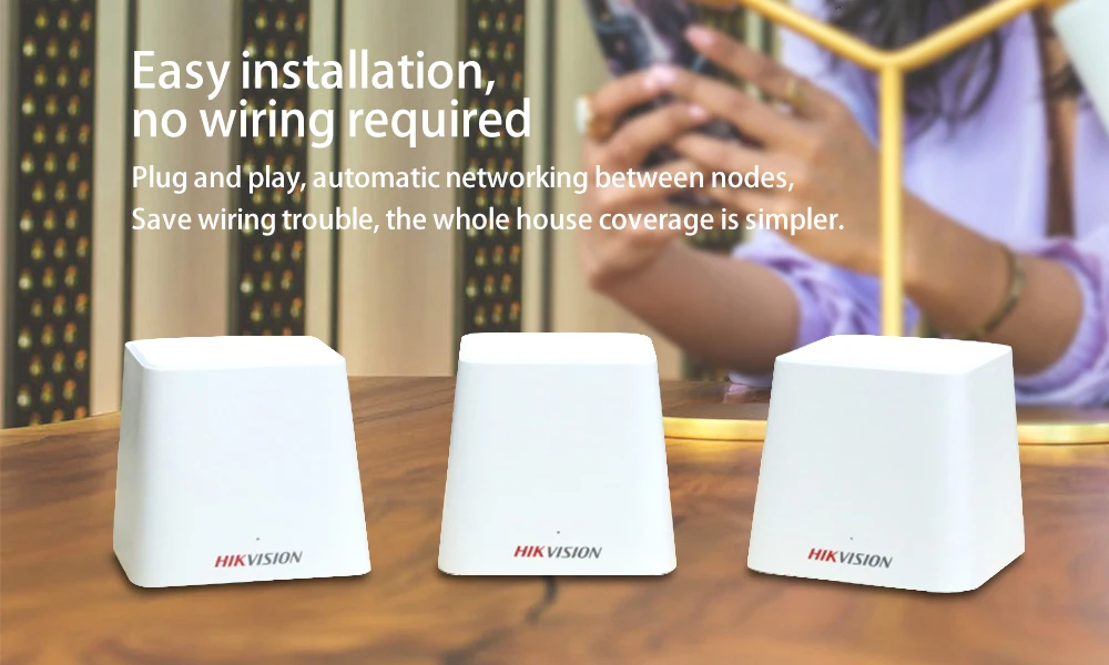 Hikvision Nova весь дом сетка WiFi система с AC1200 2,4G/5,0 ГГц WiFi беспроводной маршрутизатор и ретранслятор, приложение дистанционное управление