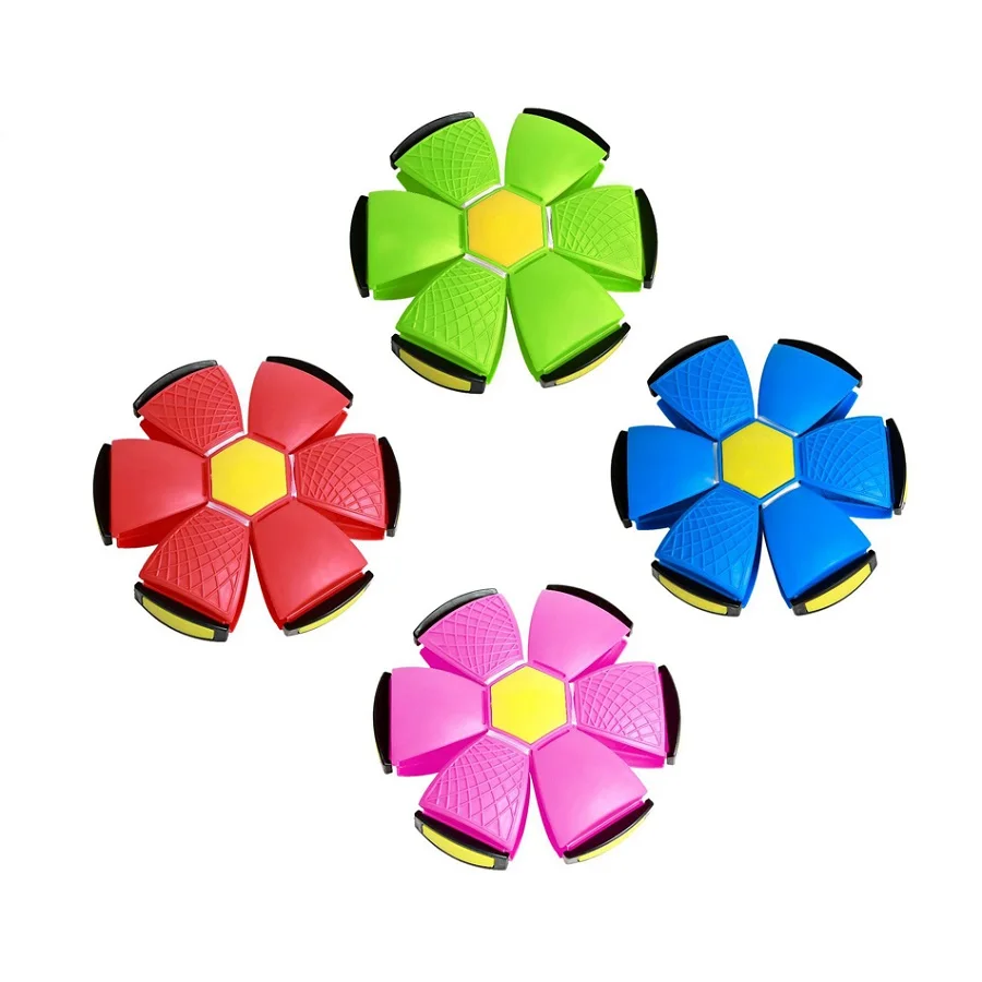 

Летающий НЛО плоский бросать диск мяч Светодиодный светильник кой детская игрушка Открытый Спорт сад пляж Баскетбол игры деформированные ...