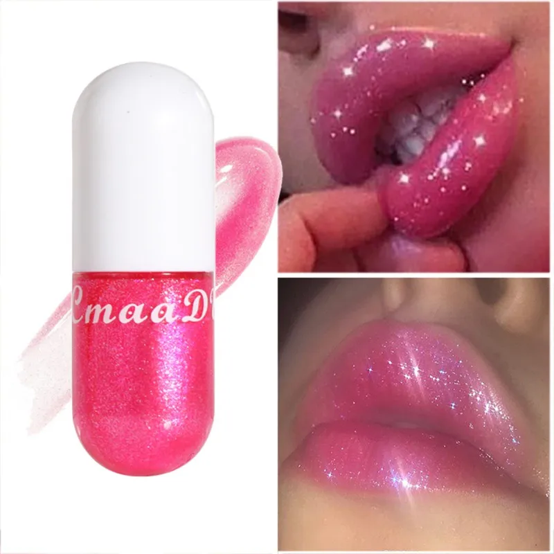 

Jelly Color Lip Gloss Lip Tint Pump Transparent Waterproof Lip gloss 8-Colors Crystal Moisturizer Plumper Lip Gloss Sexy