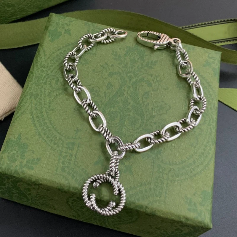 

Браслет мужской и женский из серебра 925 пробы в стиле ретро