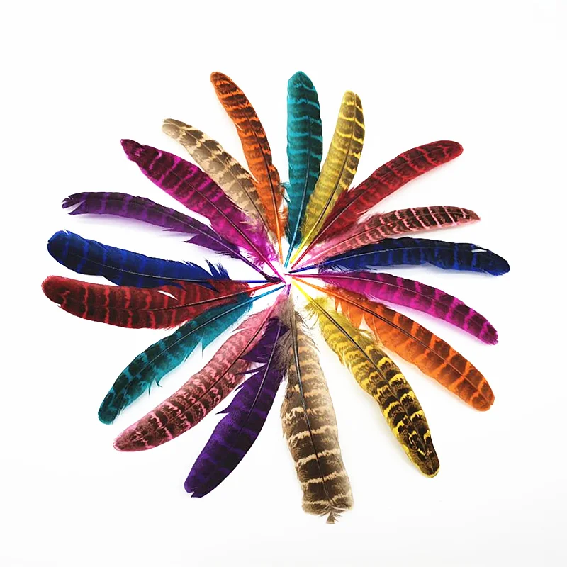 

20-100pcs Natural dyed pheasant feather 10-15cm diy wedding decoration Plumes Feathers for needlework jewelry accessories pluma