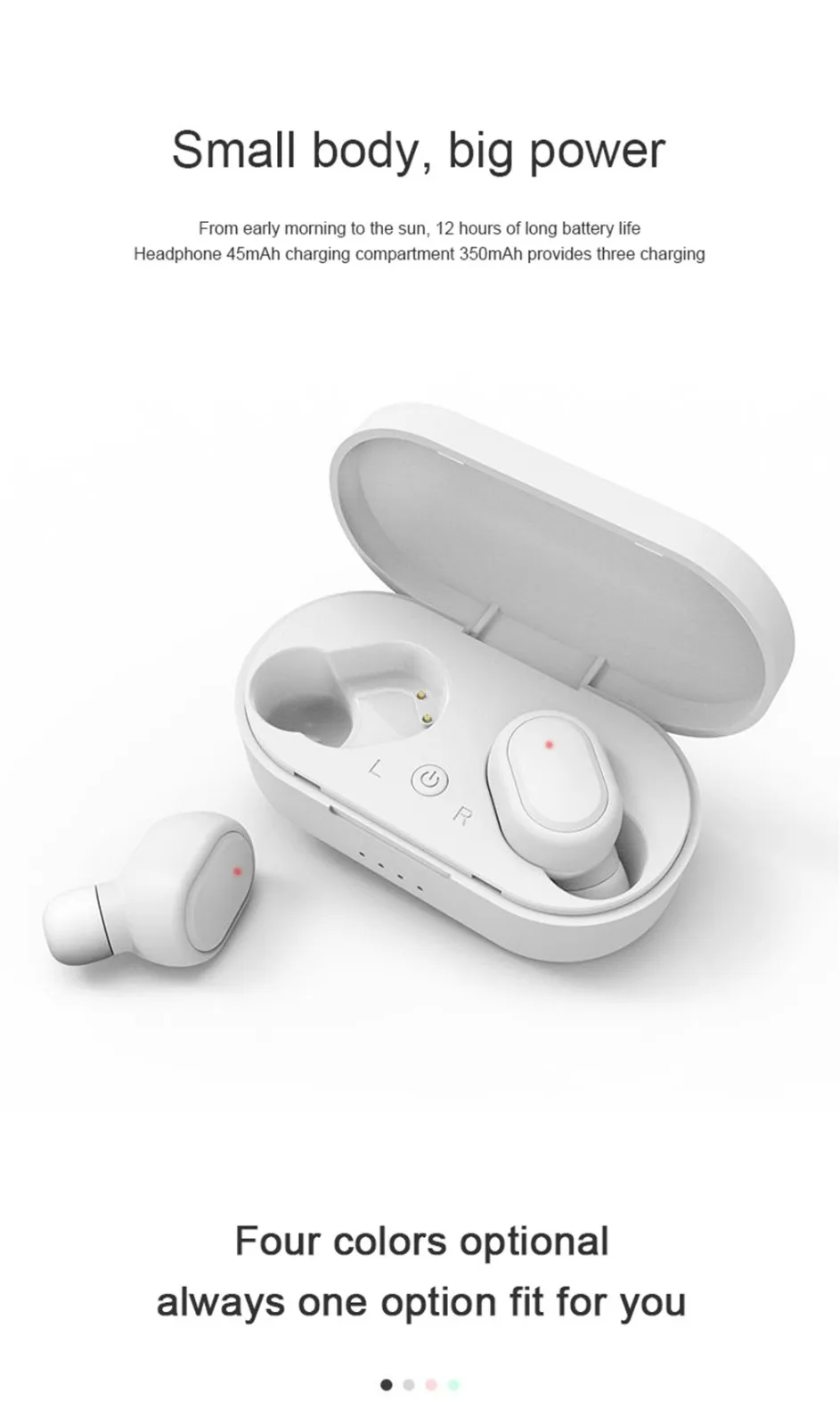 Беспроводные наушники BT5.0 TWS стереонаушники мини-вкладыши Bluetooth Hi-Fi игровые для IOS