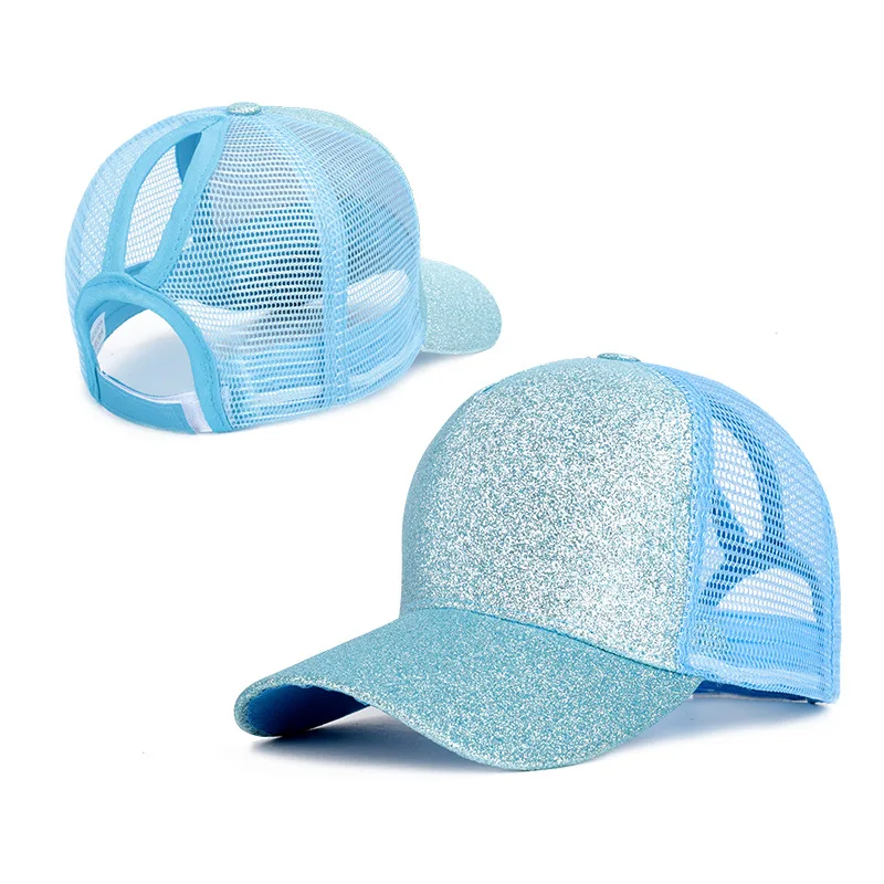 Новые летние блестящие грузовик &quotконский хвост&quot Бейсбол Кепки Для женщин