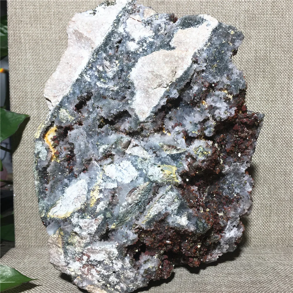 

Natural Chalcopyrite Rainbow Red Quartz Crystal Collection Gift Home Furnishing Articles Reiki Healing Mineral Samples Geode