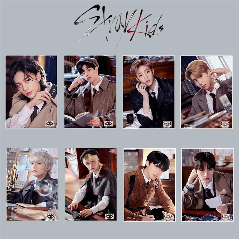 

KPOP 2PCS/SET STRAY KIDS Poster Wall Decoration Self-adhesive Pictorial Wall Paintings Fans Collection