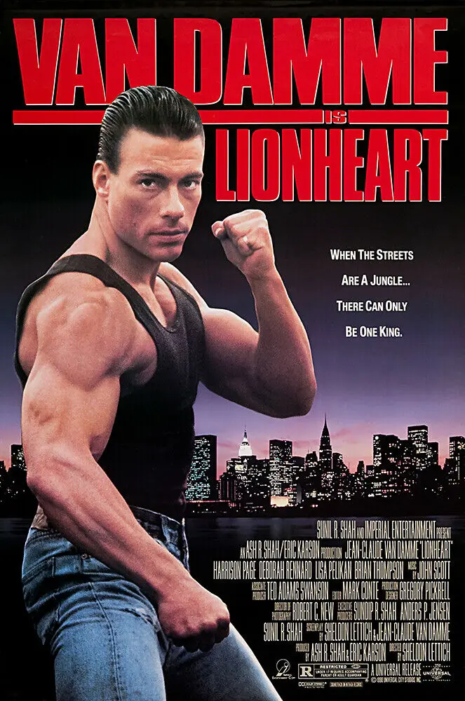 Lionheart Van Damme арт Принт по фильму Шелковый плакат домашний декор для стен|Рисование