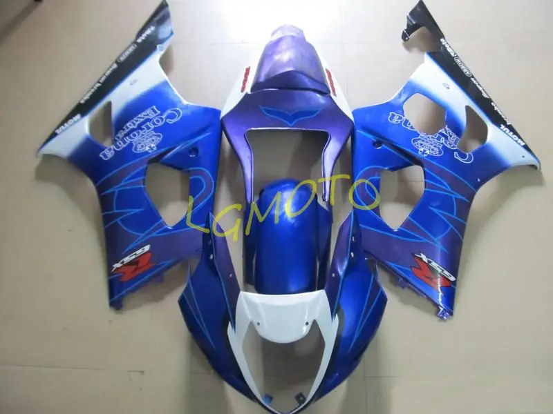 

ABS Injection fairings kit for white blue SUZUKI GSXR1000 K3 SUZUKI GSXR 1000 03-04 GSXR1000 2003-2004 bodywork body kits