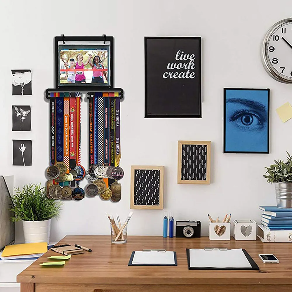 Спортивная медаль для гонок Дисплей держатель железа Материал бег Плавание