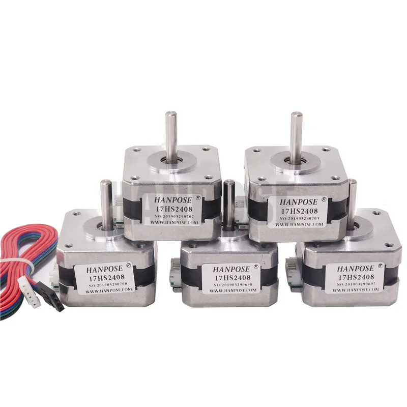 50 шт./лот 17HS2408 4 свинцовый Nema 17 шаговый двигатель 42 42BYGH 0.6A CE ROSH ISO CNC лазер для