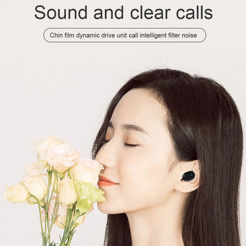 M1 Mini TWS Wireless Handsfree Bluetooth 5.0 Earphone In-Ear Sports Stereo Headsets Hifi Sound With Mic Charger Box | Электроника