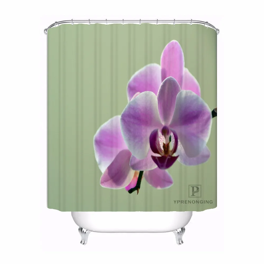 Заказной элегантный цвет цветок орхидеи Душ Ванна занавеска Mildewproof