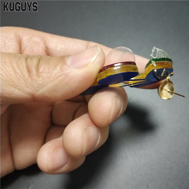 Новые милые красные розовые Висячие серьги вишни для девочек женские зеркальные