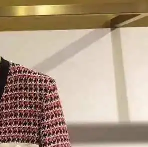 

2019 Autumn and Winter New Sweet Tweed Plaid Cardigan Women's Short Coat