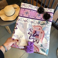 ladies fashion geometric purple floral tassel viscose shawl scarf high quality pashmina wraps and hijabs muslim sjaal 18090cm