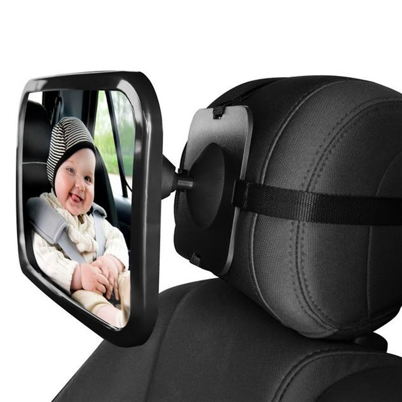 

High Quality Car Interior Styling Adjustable Wide Car Rear Seat View Mirror Baby/Child Seat Car Safety Mirror Monitor Headrest
