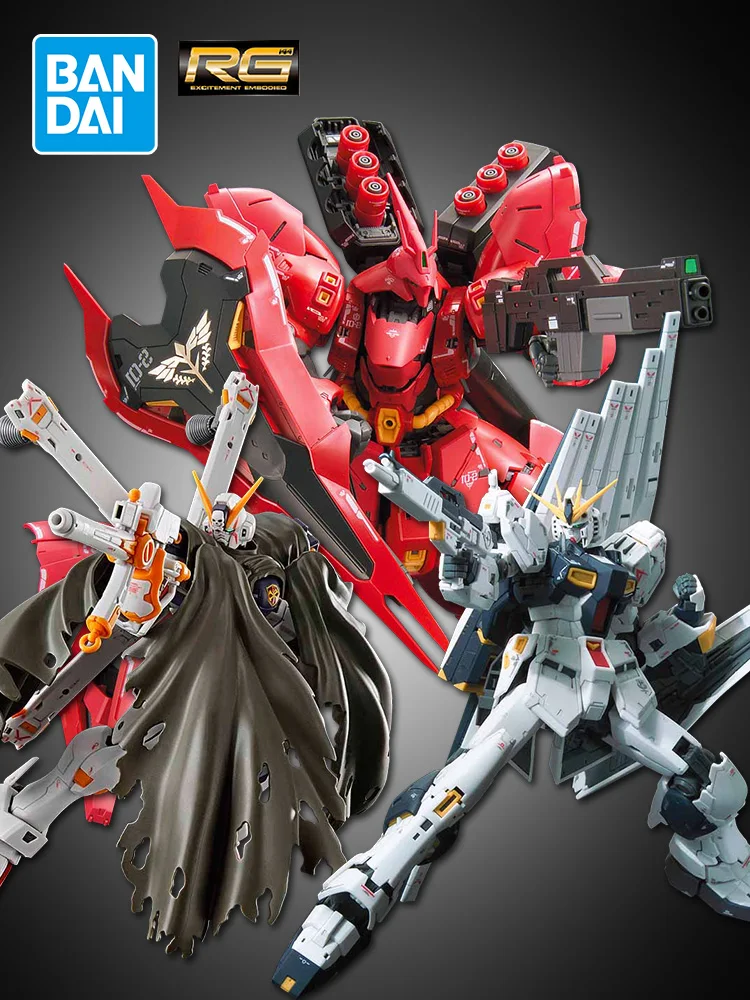 

Bandai Gundam Assembled RG Assault Freedom Red Heresy Unicorn Can Angel Sazabi Pulse Bull Gundam Toy Gifts for Children