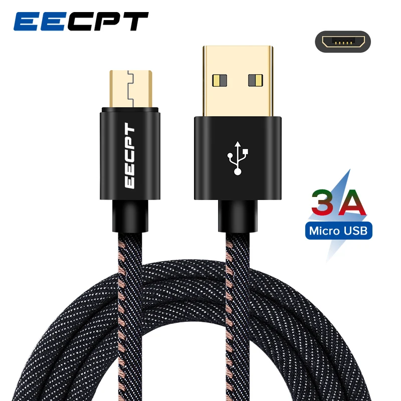 EECPT 3A кабель Micro USB для передачи данных Быстрая зарядка Microusb телефон зарядное